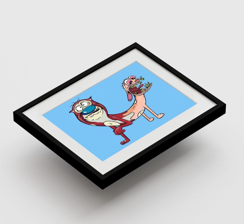 Ren and Stimpy/Cat Dog Art Print